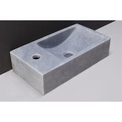 Forzalaqua Venetia Cloakroom Natural Stone Basin Cloudy Marble Finish Modern Stylish Bathroom Accessory