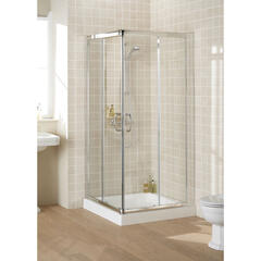 Lakes Corner Entry 750x750 Reduced Height Shower Enclosure Ellegant Bathroom