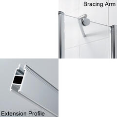 Lakes ExtensIon Profiles And Shower Bracing Kits Fixings and Fixtures