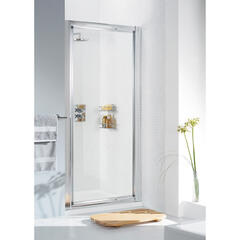 Lakes Framed White Pivot Shower Door 1000 X 1850 Enclosure