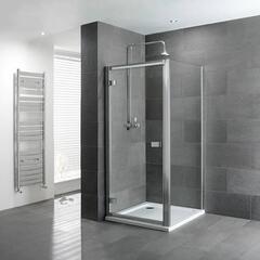 Volente hinge Door Silver Shower Enclosure Stylish Bathroom
