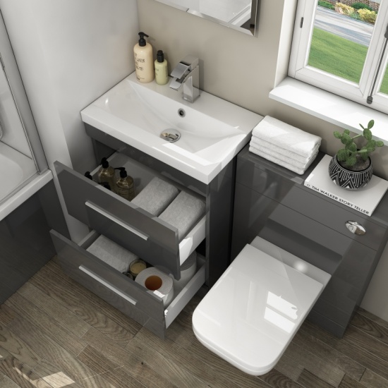 Patello 1200mm Freestanding Bathroom Vanity Grey Furniture Set  Extra Product Image For Patello 1200Mm Freestanding Bathroom Vanity Grey Furniture Set 2