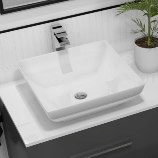 Sonix 1500 Glass Top Wall hung Vanity storage Unit inc basins and taps