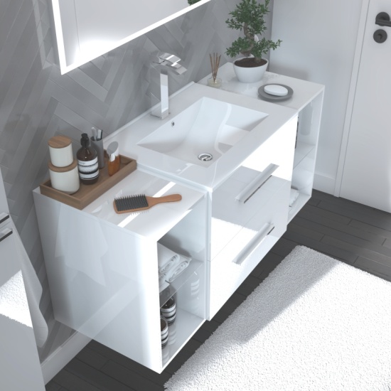 Sonix 1170 White Wall Hung Unit