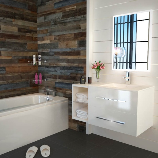 Sonix White Bathroom Suite With 2 Drawer Basin Vanity  Extra Product Image For Bathroom Suite With 1700 Bath 890Mm 2 Drawer Basin Vanity Cabinet 3