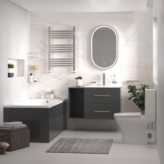Sonix Grey 890 Bath Suite