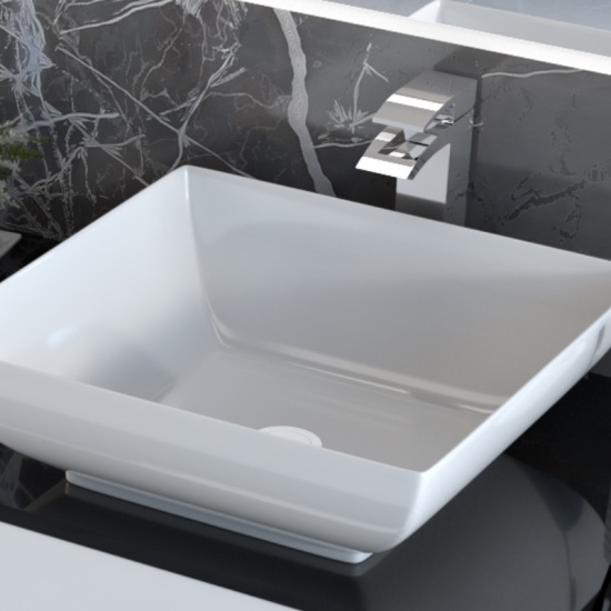 Sonix White 1500 Double Vanity Unit with Glass Top Extra Product Image For Sonix 1500 Glass Top Wall Hung Double Vanity Unit Inc Counter Top Basins White 1