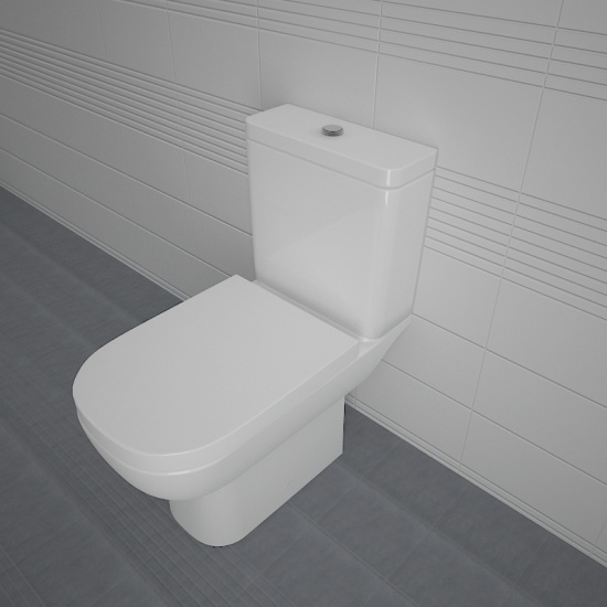Sonix Close Coupled Toilet with Cistern and Soft Close Seat Extra Product Image For Sonix Close Coupled Toilet With Cistern And Soft Close Seat 3