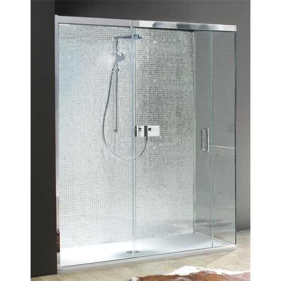 Matki Eauzone Plus Sliding Shower Door 1500mm for Corner Enclosure: 10mm Safety Glass Extra Product Image For Matki Eauzone Plus Sliding Shower Door 1500Mm For Corner Enclosure: 10Mm Safety Glass 1