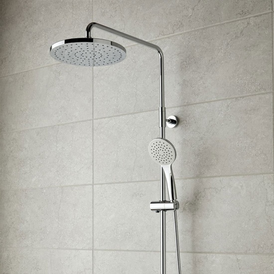 Velo Thermo Round Shower Valve With Integrated Diverter