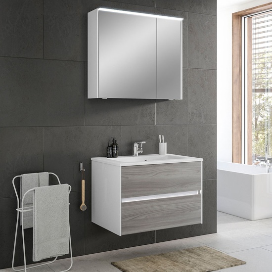 Solitaire 6010 Bathroom Vanity Unit 770 2 Drawer Solitaire 6010 Bathroom Vanity Unit 770 2 Drawer