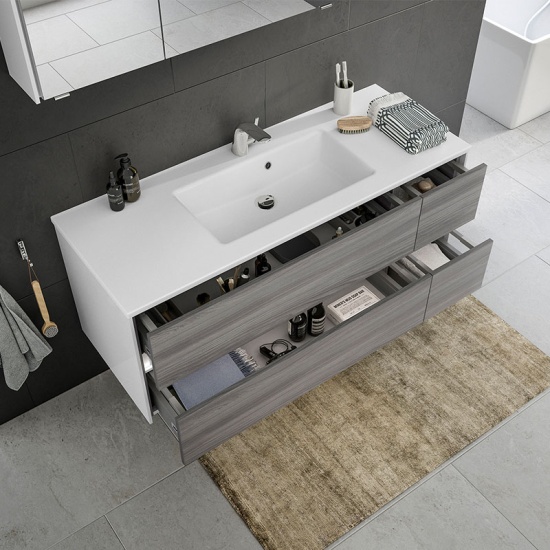 Solitaire 6010 1120 Bathroom Vanity Unit LH or RH 4 Drawer Solitaire 6010 1120 Bathroom Vanity Unit LH or RH 4 Drawer