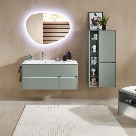 Solitaire 6010 1120 Bathroom Vanity Unit LH or RH 4 Drawer Solitaire 6010 1120 Bathroom Vanity Unit LH or RH 4 Drawer