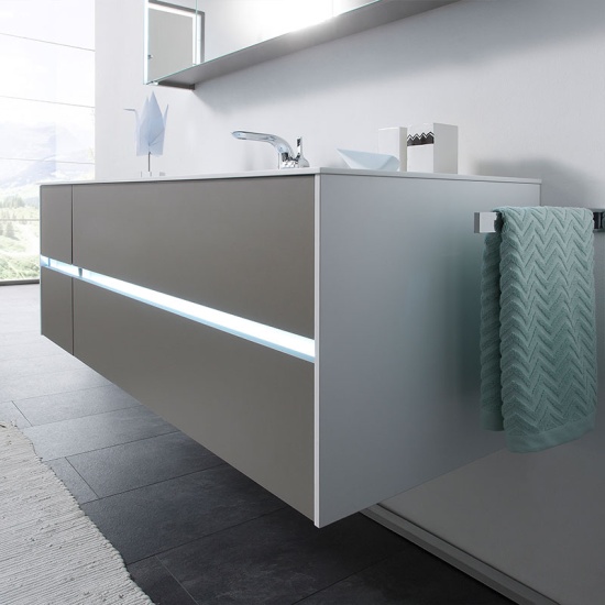 Solitaire 6010 1320 Bathroom Vanity Unit LH or RH 4 Drawer Solitaire 6010 1320 Bathroom Vanity Unit LH or RH 4 Drawer
