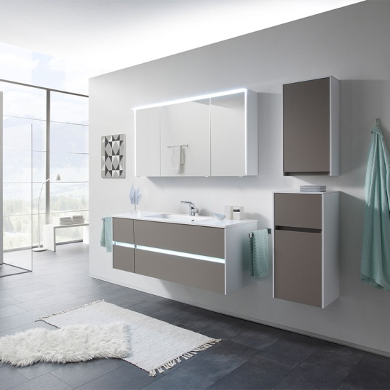 Solitaire 6010 1320 Bathroom Vanity Unit LH or RH 4 Drawer