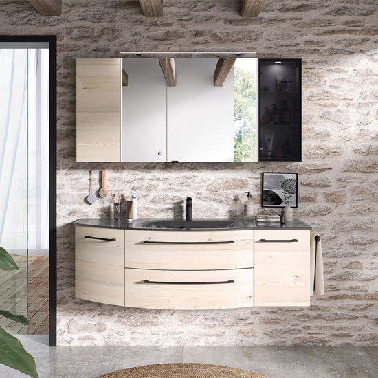 Solitaire 7005 1506 Bathroom Vanity Unit 4 Drawers 1 Revolving Door