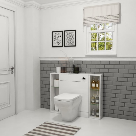 PATELLO BACK TO WALL 1000MM COMBINATION UNIT WHITE