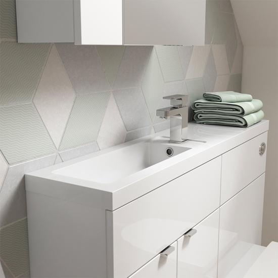 1100mm Combination Cloakroom Furniture Vanity Set (Colour Options) 1100mm Combination Bathroom Furniture Cloakroom Set (Colour Options)