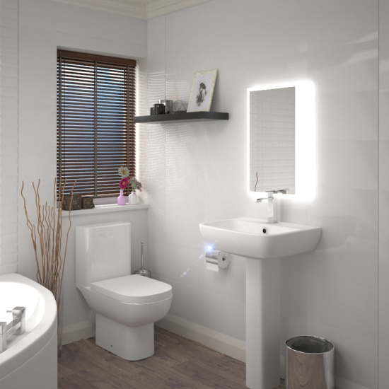 Laguna Small 1200 Corner Bath and 800 Single Door Quadrant Shower Suite Extra Product Image For Laguna Small 1200 Corner Bath And 800 Single Door Quadrant Shower Suite 3