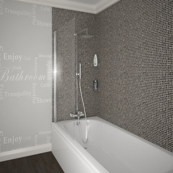 Daniel Small Bath With Screen and  4 piece Set Bathroom Suite Extra Product Image For Daniel Small Bath With Screen And 4 Piece Set Bathroom Suite 3