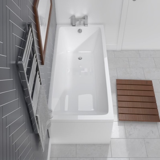 Slim Single Ended Bath: 1700mm or 1800mm Extra Product Image For Slim Single Ended Bath 2