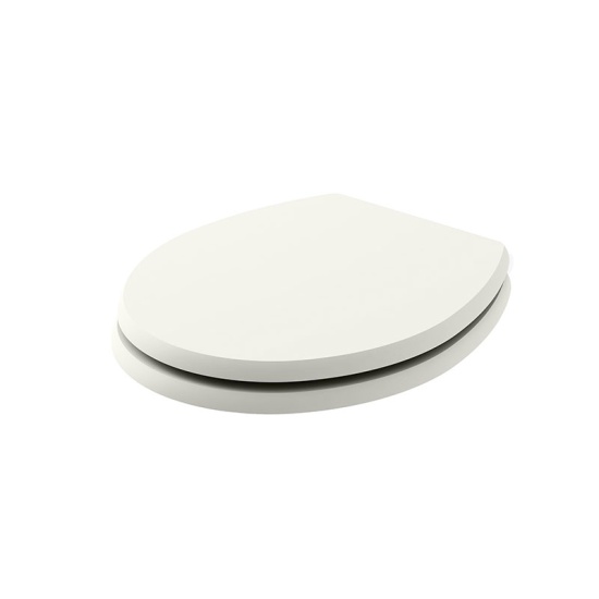 Fitzroy Close Coupled Comfort Height Toilet and Cistern Extra Product Image For Fitzroy Traditional White Toilet Seat 1