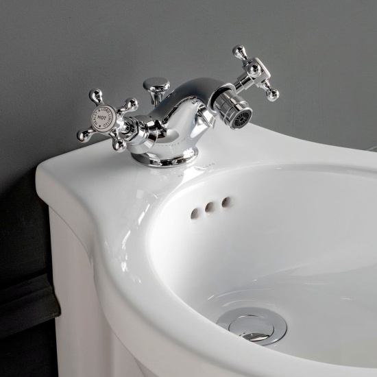 Bayswater Traditional Bidet Tap With Crosshead Handles