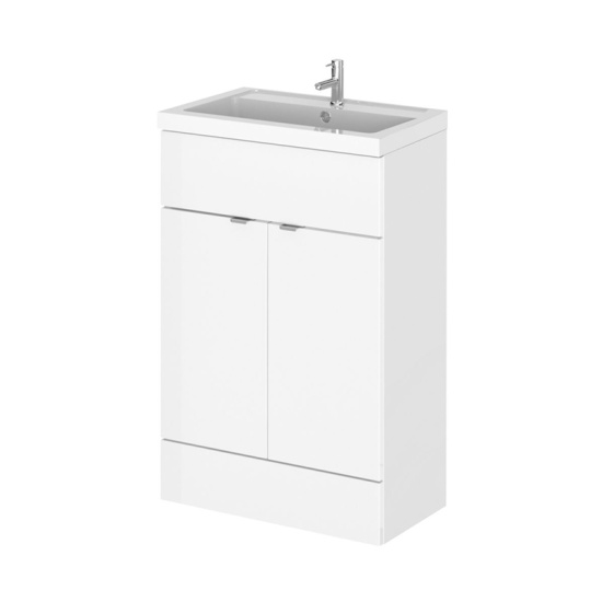 600mm Hudson Reed Vanity Unit & Basin Gloss (colour options)