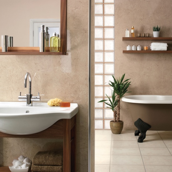 IDS ShowerWall Panels CAPPUCCINO MARBLE Gloss