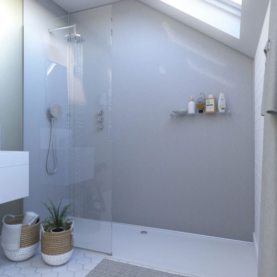 IDS Premier Plus ShowerWall White SPARKLE