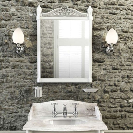 White Aluminium Mirror 55cm x 75cm