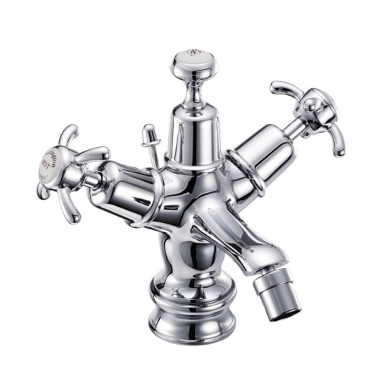 Birkenhead bidet Mixer With High Central Indice With Pop Up Waste