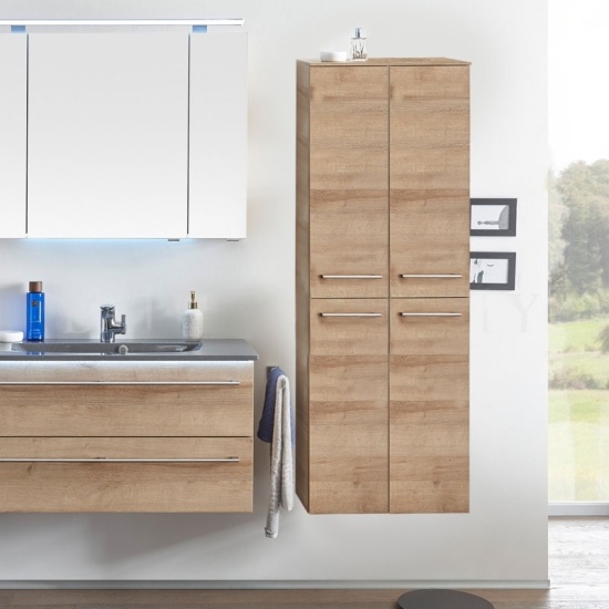 Solitaire 6025 Tall Bathroom cabinet 4 doors