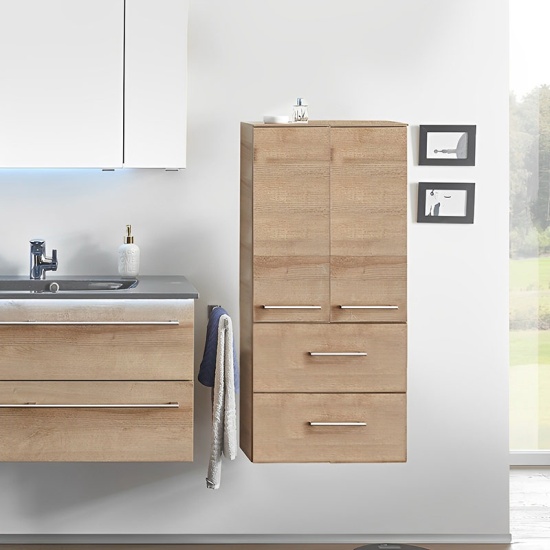 Solitaire 6025 Midi cabinet 2 open shelf doors 2 drawers
