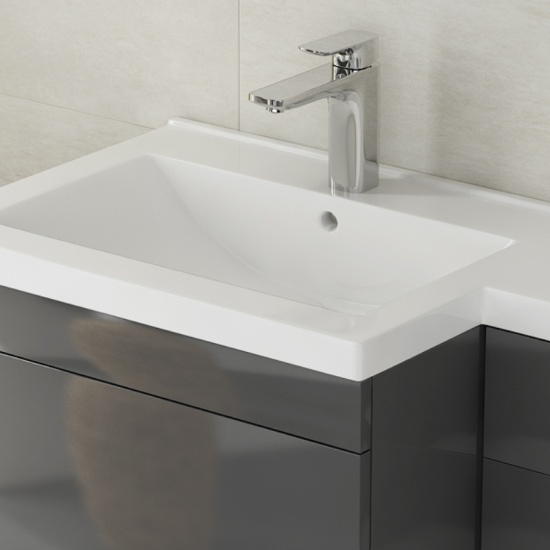 Pemberton 1100mm L-Shaped Combination Grey Vanity Unit with Toilet & Basin Extra Product Image For Pemberton 1100Mm L-Shaped Combination Grey Vanity Unit With Toilet & Basin 2