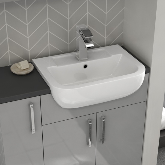 Oliver 800 Fitted Cloakroom Furniture: Vanity Unit & Storage Extra Product Image For Oliver 800 Fitted Cloakroom Furniture: Vanity Unit & Storage 3