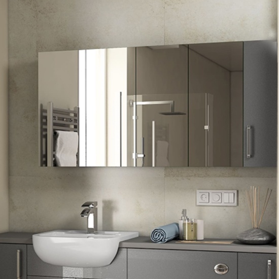 Oliver 1700 Fitted Furniture Suite: Combination Vanity Unit, Toilet, Wall Storage & Mirror Cabinets Extra Product Image For Oliver 1700 Fitted Furniture Suite: Combination Vanity Unit, Toilet, Wall Storage & Mirror Cabinets 2