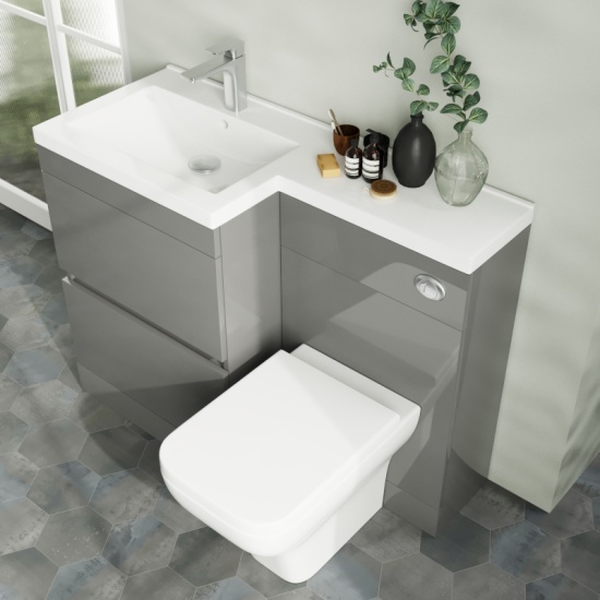 Pemberton 1100 Space Saving Ensuite Sink and Toilet Cabinet Extra Product Image For Pemberton 1100 Space Saving Ensuite Sink And Toilet Cabinet 2