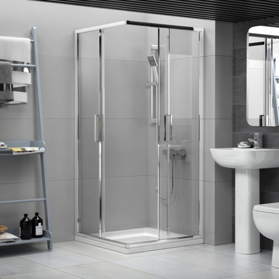 Radiant Corner Entry Reduced Height Shower 760mm