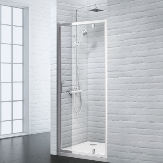 Radiant Pivot Shower Door Reduced Height 760mm