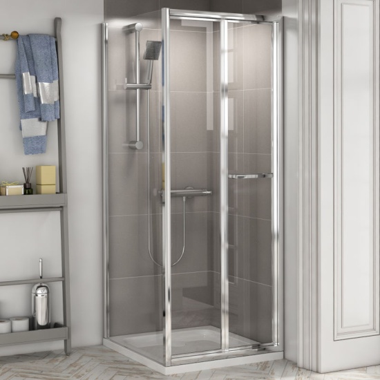 Radiant Reduced Height Bifold Shower Door 700mm