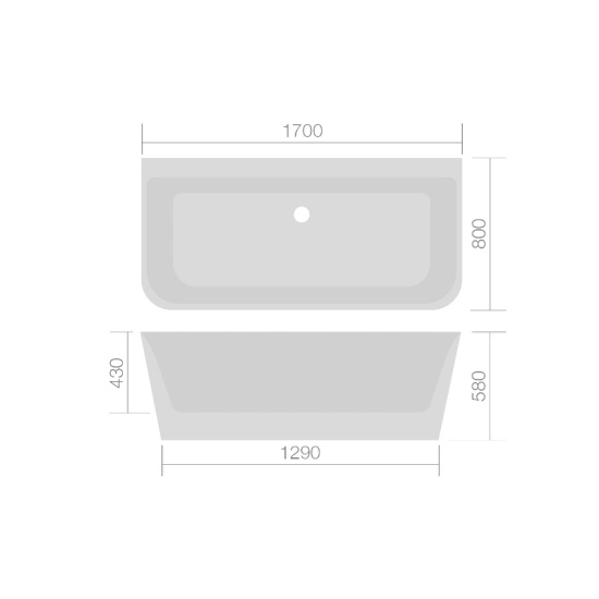 GROVE SLIM FREESTANDING BACK TO WALL BATH DIMENSIONS GROVE SLIM FREESTANDING BACK TO WALL BATH DIMENSIONS