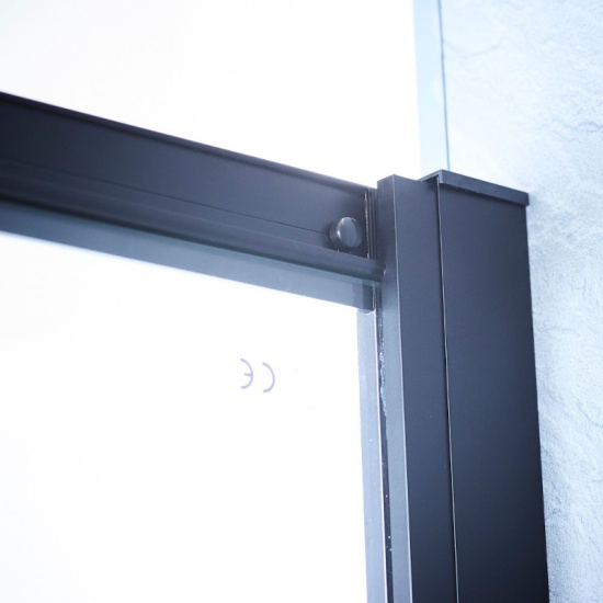 Bentley Black Offset Quadrant Shower Enclosure 1200 900