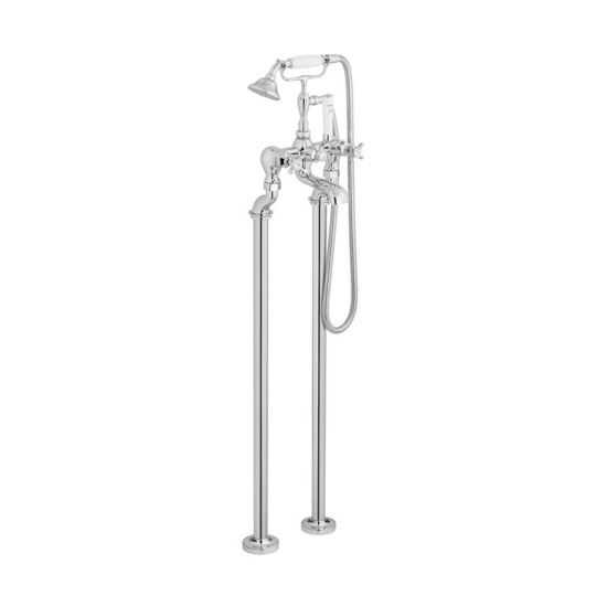 Axbridge Traditional Bath Shower Mixer Floor Cross