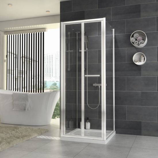 Radiant Reduced Height 3 Sided Shower Enclosure Bifold 700