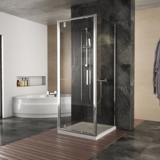 Radiant Reduced Height 3 Sided Shower Enclosure Pivot 700