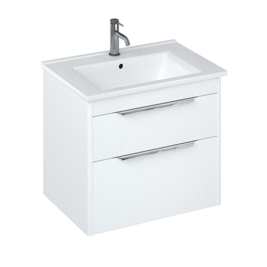 Britton Shoreditch Wall Hung 650mm Vanity Unit White