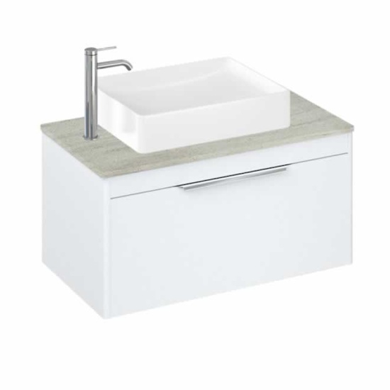 Britton Shoreditch Wall Hung 850 Vanity Unit Quad Basin 1 Drawer