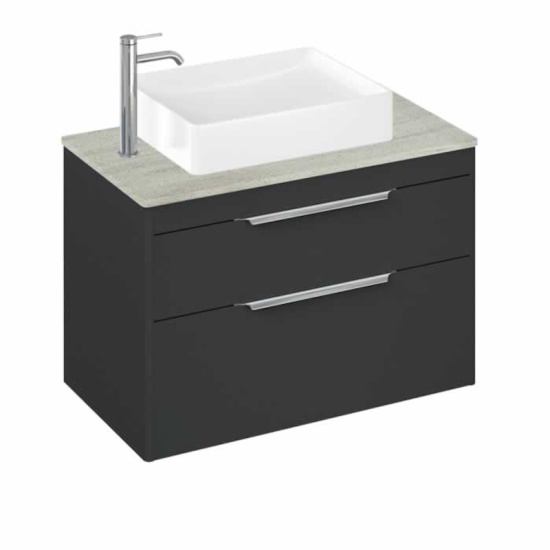 Britton Shoreditch Wall Hung 850 Vanity Unit Quad Basin 2 Drawer