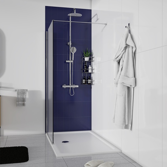 Radiant 1600 Hinged Walkin Recess Shower Enclosure
